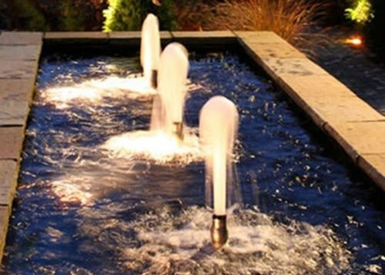 Fonte di danza di testa ugelli di acciaio inossidabile schiumante a getto per la musica Fonte, fontana stagno