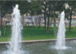 La fontana ballante del AAA Areated dota l'altezza d'un polverizzatore dello spruzzo di 12m di 3/4"