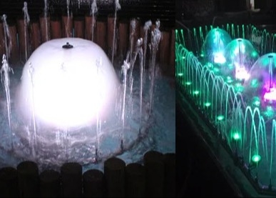 Fabbrica di forniture di ottone fungo Fontana a getto per la musica Fontana