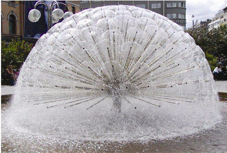 1,5" ugelli di cristallo della fontana di dancing 3D di emisfero
