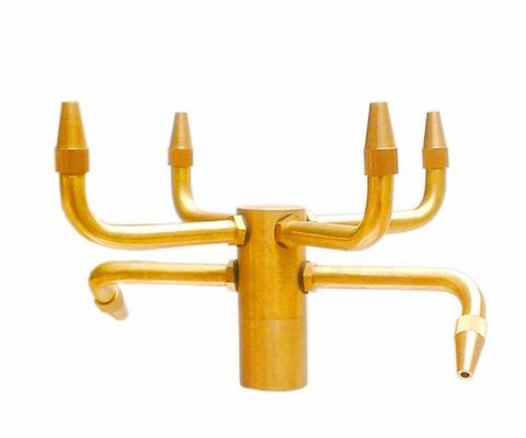 Ugelli d'ottone della fontana dello stagno delle teste di spruzzo della fontana dell'ugello a getto della fontana di piroetta