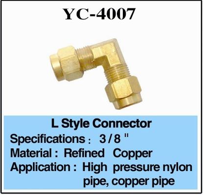 3/8" a forma di L d'ottone ad alta pressione connettori della fontana