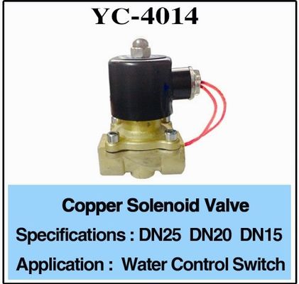 Elettrovalvola a solenoide d'ottone a 1 pollici a 3/4 pollici commerciale dell'acqua