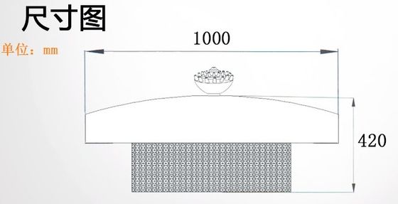 alto spruzzo 1000mm SS304 di 6m che fa galleggiare progetto musicale della fontana