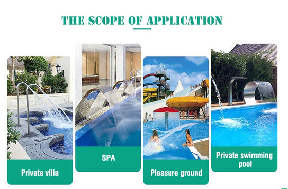 Getto della cascata dell'acciaio inossidabile della piscina 1.5m