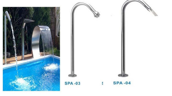 Ugello della cascata dello stagno del AAA ISO9001 SS304 per il massaggio