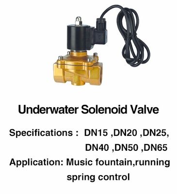 Valvola elettromagnetica impermeabile d'ottone dell'acqua IP68 di DN25 AC/DC