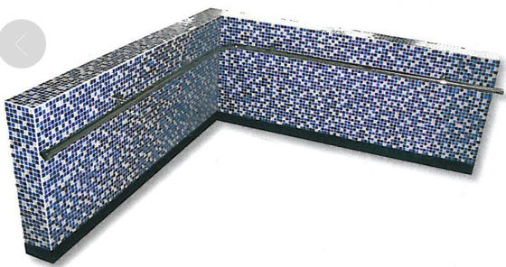 SS304 della parete ferrovia della gru a benna della piscina diritto 1.0mm