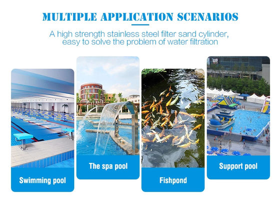 filtri a sabbia commerciali dalla piscina di 15m3/H 800mm
