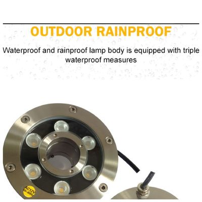 50000 ore di 145mm 12V 9W di luci subacquee della fontana