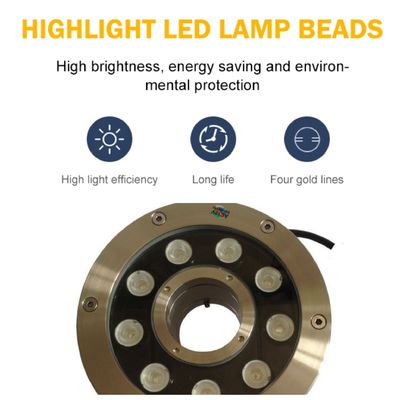 15W lo stagno IP68 impermeabilizza le luci della fontana