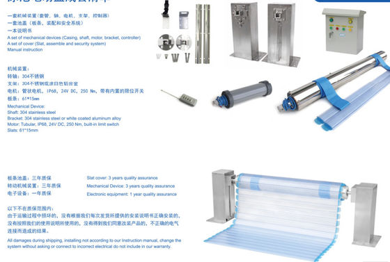 Copertura elettrica impermeabile della piscina di 24V 8X5M