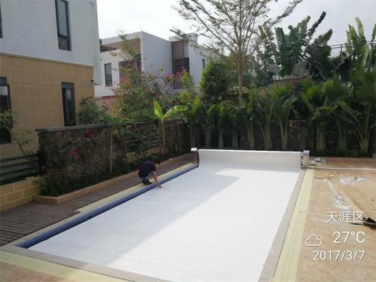 Copertura automatica della piscina del PC 8X4M con un rullo