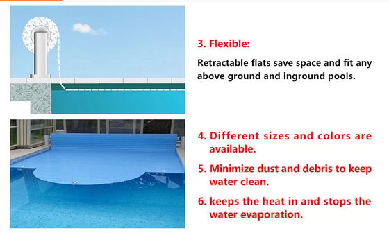 Copertura automatica della piscina di 8X4M