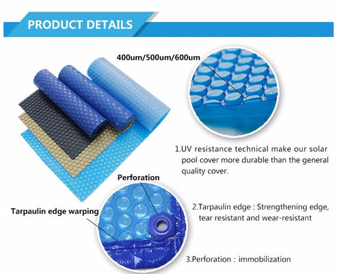 PE 2.5×50m copertura solare della piscina da 400 micron