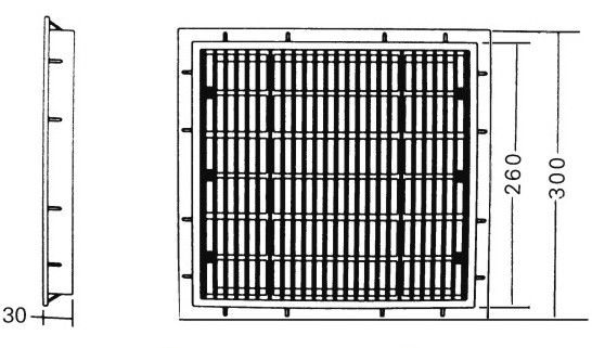 Collettore principale quadrato della piscina della plastica 30X30cm dell'ABS