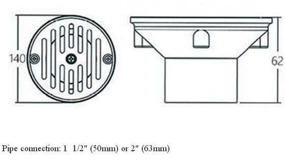 Ritorni dell'acqua della piscina SS304