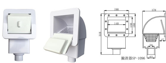 Smart bianco 1,5" scrematrice della parete della piscina