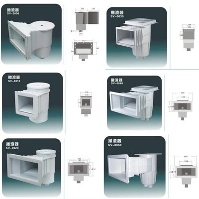 Smart bianco 1,5" scrematrice della parete della piscina
