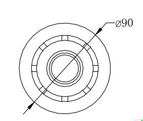 Getti adatti dell'ugello dell'intero di prezzo di vendita della fabbrica dello stagno ABS degli accessori per gli stagni della fodera