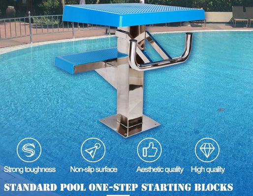 2 blocchetto iniziare della piscina dell'acciaio inossidabile 500mm di punti