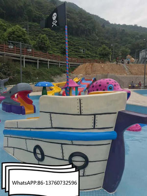 Acquascivoli del pirata della piscina della vetroresina