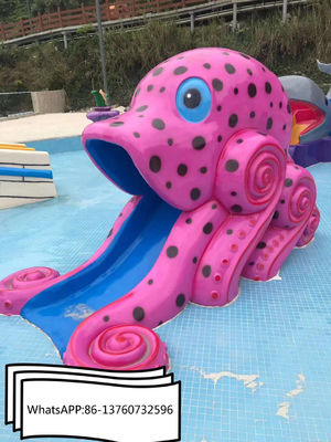 Acquascivolo all'aperto del polipo della vetroresina dell'attrezzatura del parco dell'acqua dei bambini
