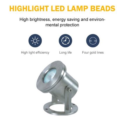 Luci subacquee impermeabili di RGB SS304 12V 3W LED