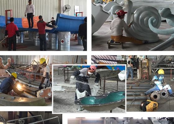 Acquascivolo della scimmia della vetroresina dei bambini della piscina