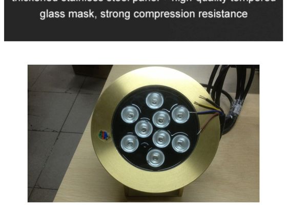 Gli accessori d'ottone 9W della fontana dello stagno hanno condotto le luci subacquee