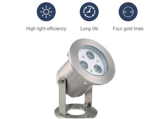 La fontana 7000K 3W dello stagno impermeabilizza le luci subacquee del LED