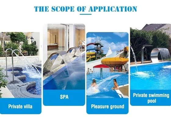 getto della cascata di acciaio inossidabile degli accessori della fontana dello stagno di 600mm