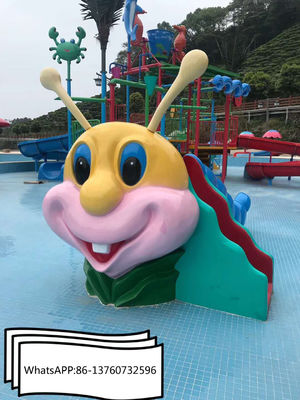 Anti vetroresina UV Caterpillar Aqua Water Slides di TUV