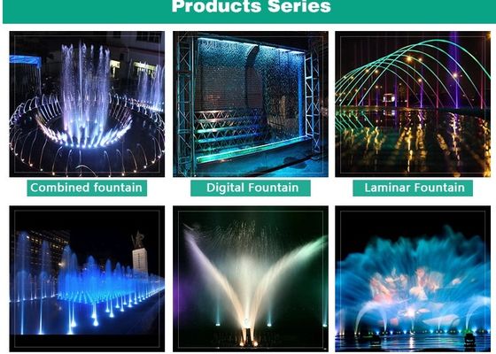 Colore che cambia la fontana laminare del getto 1.5m del LED
