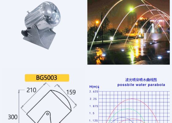 Ugello laminare della fontana di acciaio inossidabile SS304 14mm