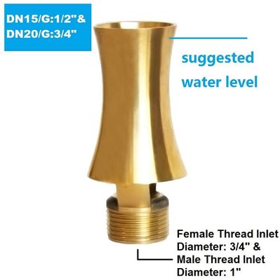teste di spruzzo d'ottone gialle della fontana della torre del ghiaccio 12m3/H