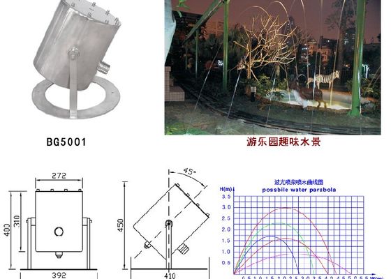 DMX dell'interno LED variopinto accende i getti di salto dell'ugello laminare della fontana