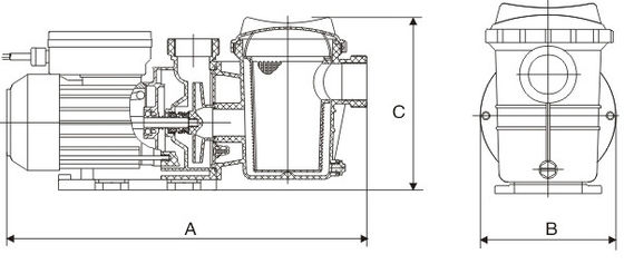 0.35Hp Swimming Pool Fountain Pumps